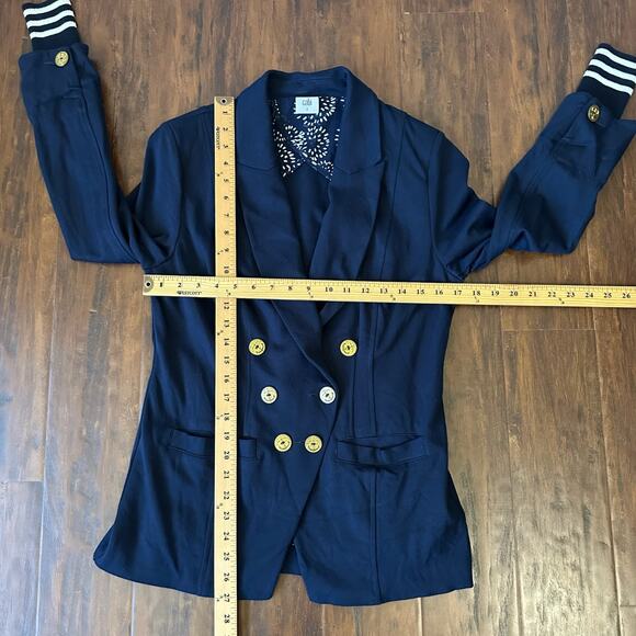 CABI Grand Slam Blazer Jacket Navy Blue Double Breasted Preppy - Picture 12 of 13